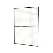 Aluminium gaaspaneel voor Volire  13 mm gaas  121 x 176 cm