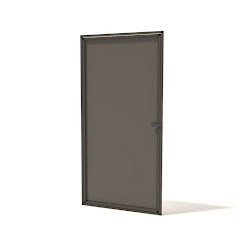 Aluminium ACP paneel met deur voor Kattenren | 85,6 x 176 cm