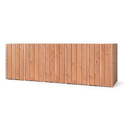 Achterwand kliko ombouw 5 dubbel Douglas