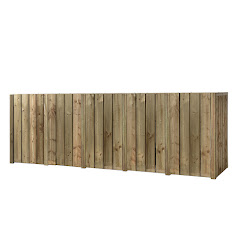 Achterwand kliko ombouw 5 containers geimpregneerd