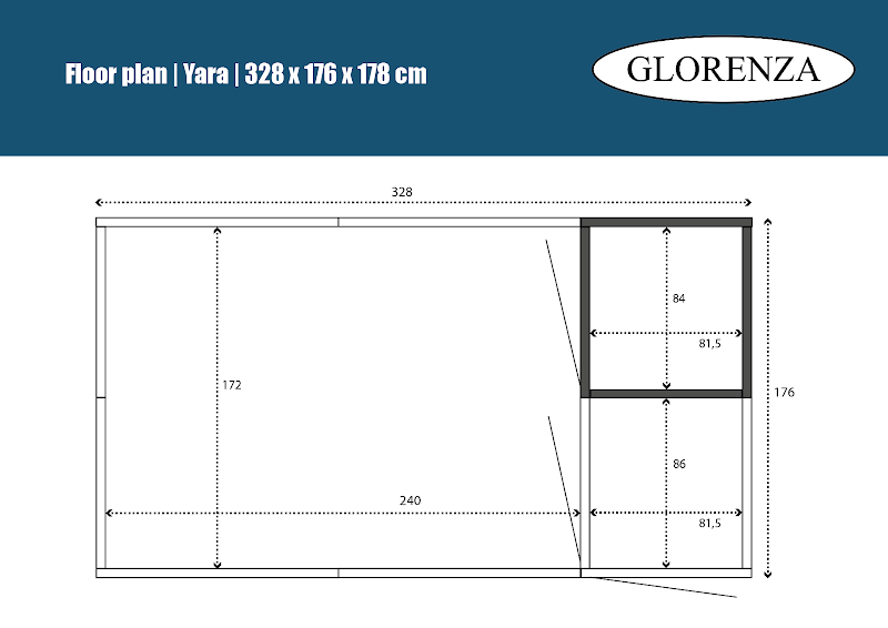 Aluminium Kattenren Yara met sluis en nachthok model 2  50 mm gaas  328 x 176 x 178 cm