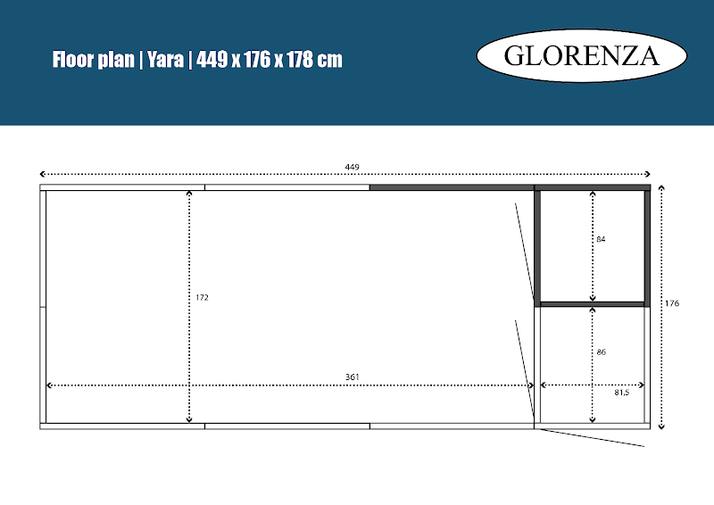 Aluminium Kattenren Yara met sluis en nachthok model 2  50 mm gaas  449 x 176 x 178 cm