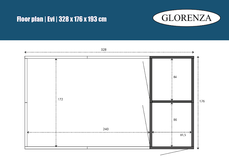 Aluminium Kattenren Evi met sluis nachthok en morsrand model 1  50 mm gaas  328 x 176 x 193 cm