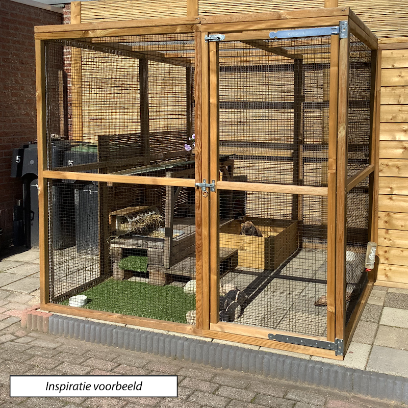 Glorenza  Hout  Lospaneel Gaas 121x179cm  deur