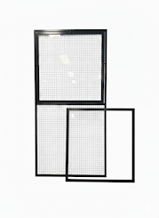 Set van 2 Plexiglas voorzetramen Medium (voor volledig 85,6 cm paneel)