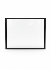 Los Plexiglas voorzetraam Large voor 1 deel boven/onder van 121 cm paneel)