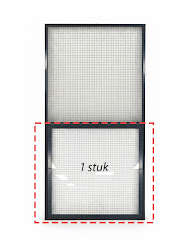 Los Plexiglas voorzetraam Medium (voor 1 deel boven/onder van 85,6 cm paneel)