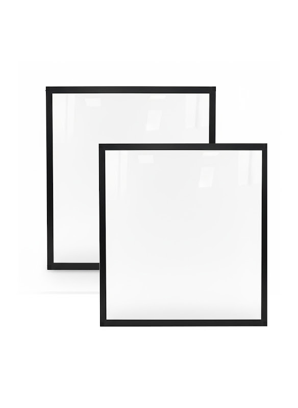 Set van 2 Plexiglas voorzetramen Large (voor 85,6 cm paneel)